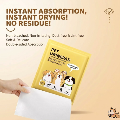 🐶 Creawel® Disposable Pet Urine Absorbent Paper with Strong Suction