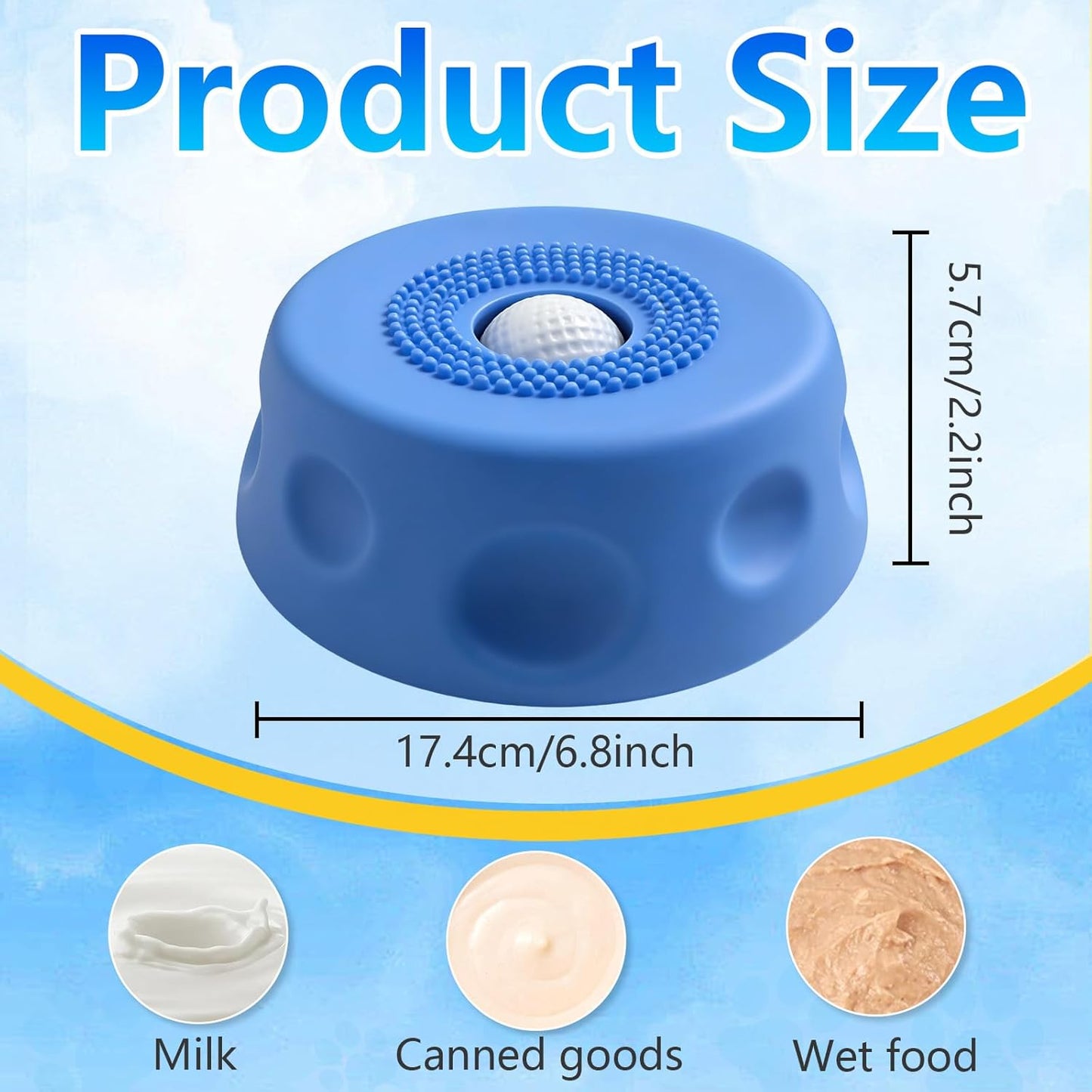 🔥Slow Feeder Dog Bowl with Rolling Ball-Suitable for large, medium, and small dogs.🐕‍🦺