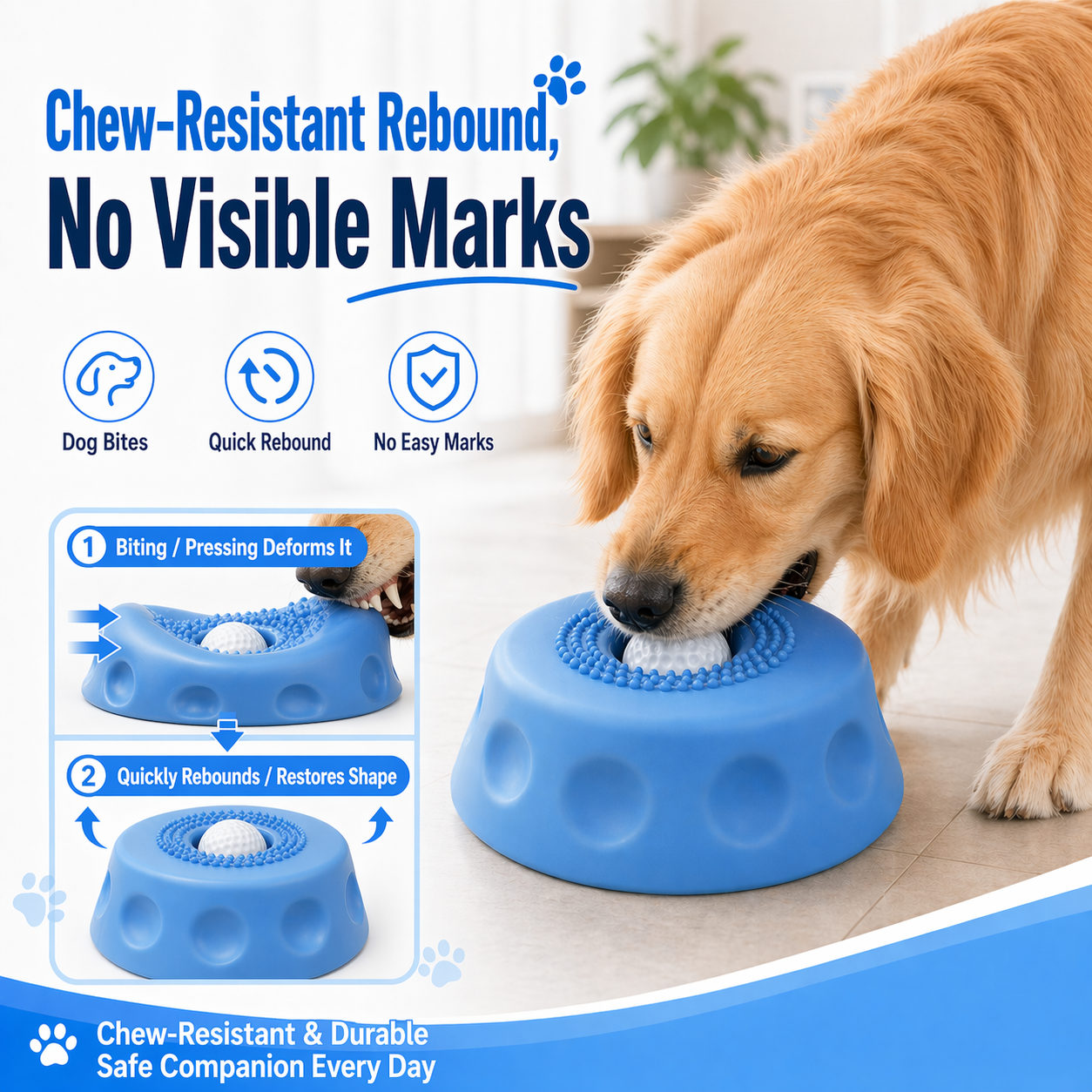 🔥Slow Feeder Dog Bowl with Rolling Ball-Suitable for large, medium, and small dogs.🐕‍🦺