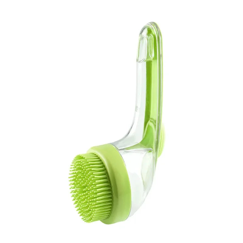 Pet Bath Brush with Built-In Shampoo Dispenser