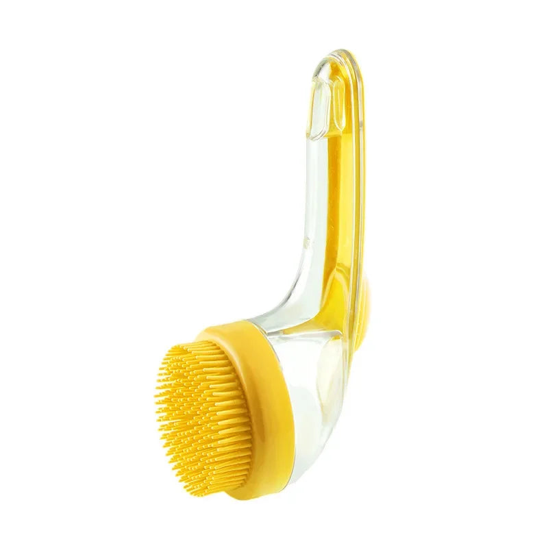 Pet Bath Brush with Built-In Shampoo Dispenser