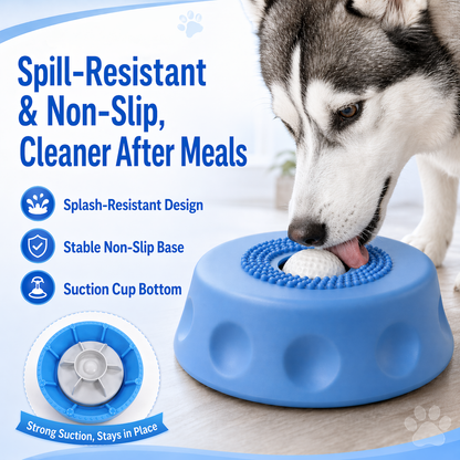 🔥Slow Feeder Dog Bowl with Rolling Ball-Suitable for large, medium, and small dogs.🐕‍🦺